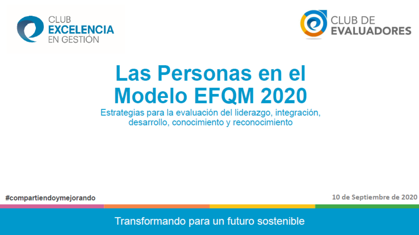 Webinar CEv Las personas en el Modelo EFQM