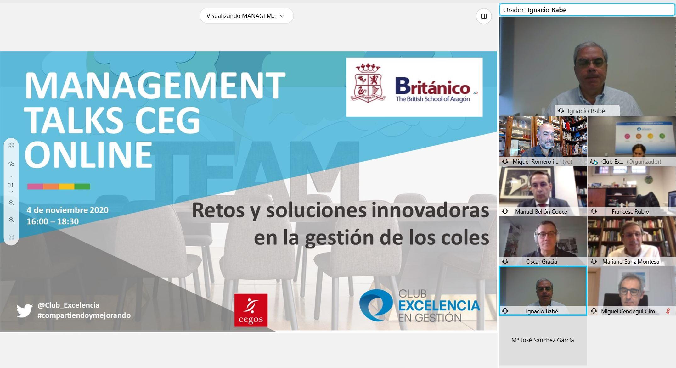 Management Talks: Retos y soluciones innovadoras en la gestión de los coles