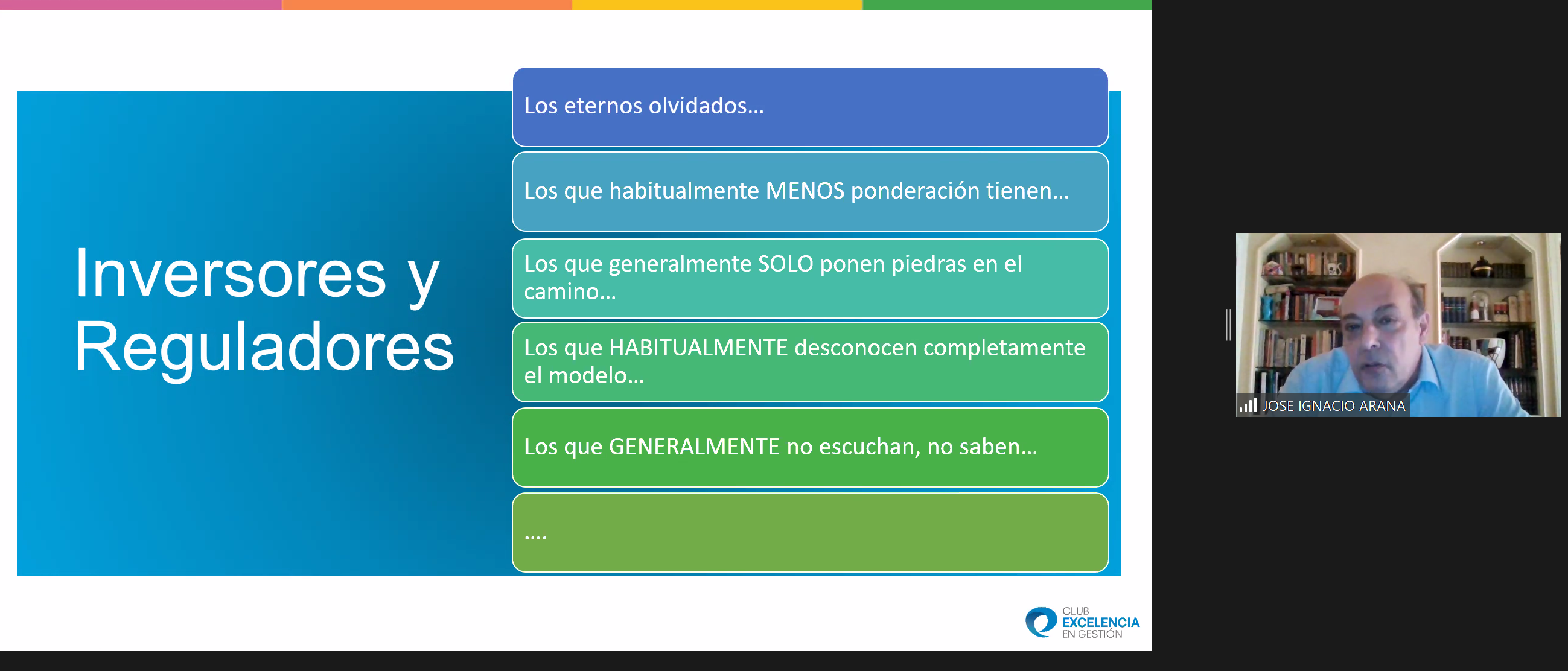 La evaluación de los inversores y reguladores en el Modelo EFQM