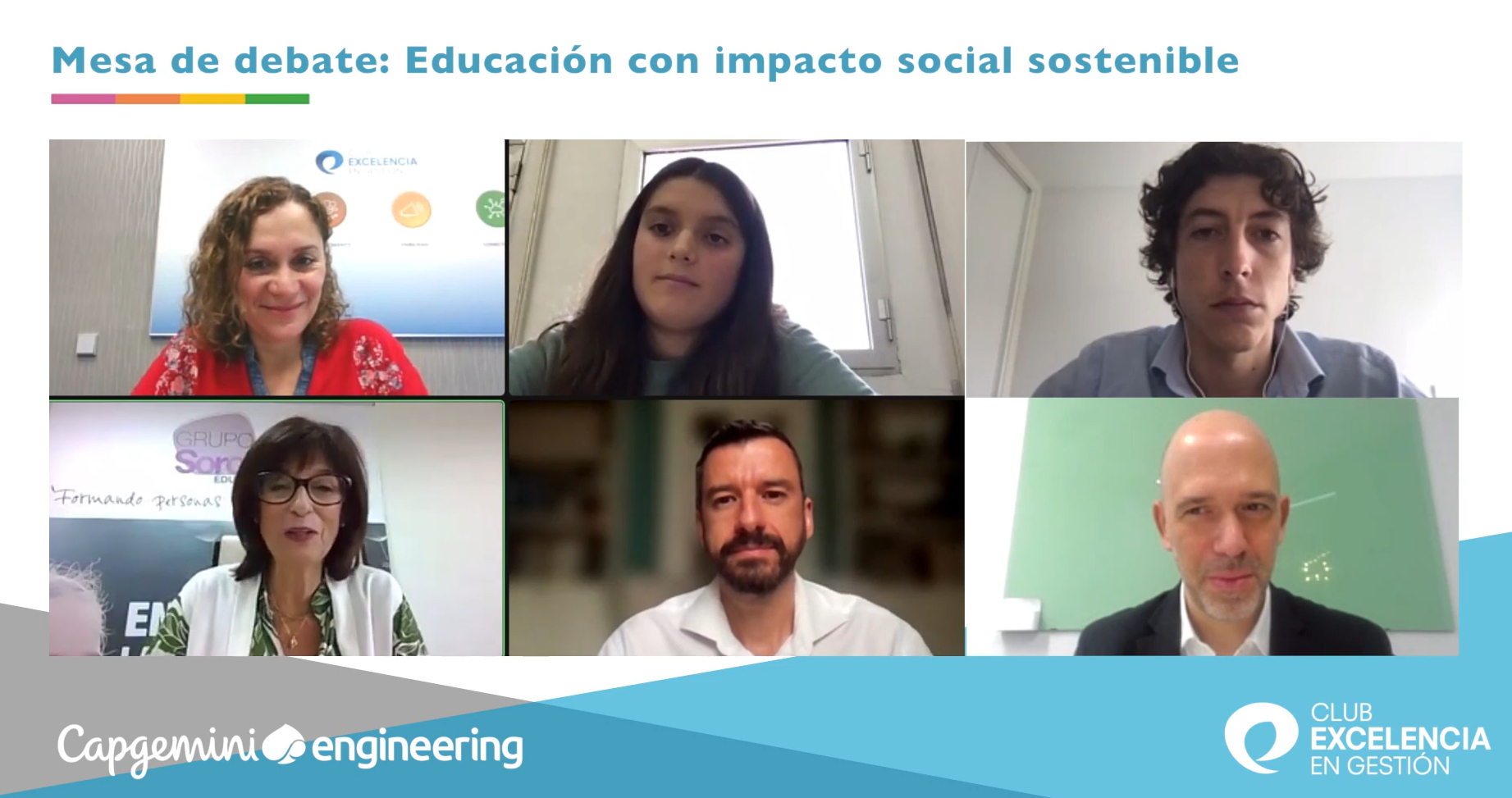 Mesa de debate: Educación con impacto social sostenible