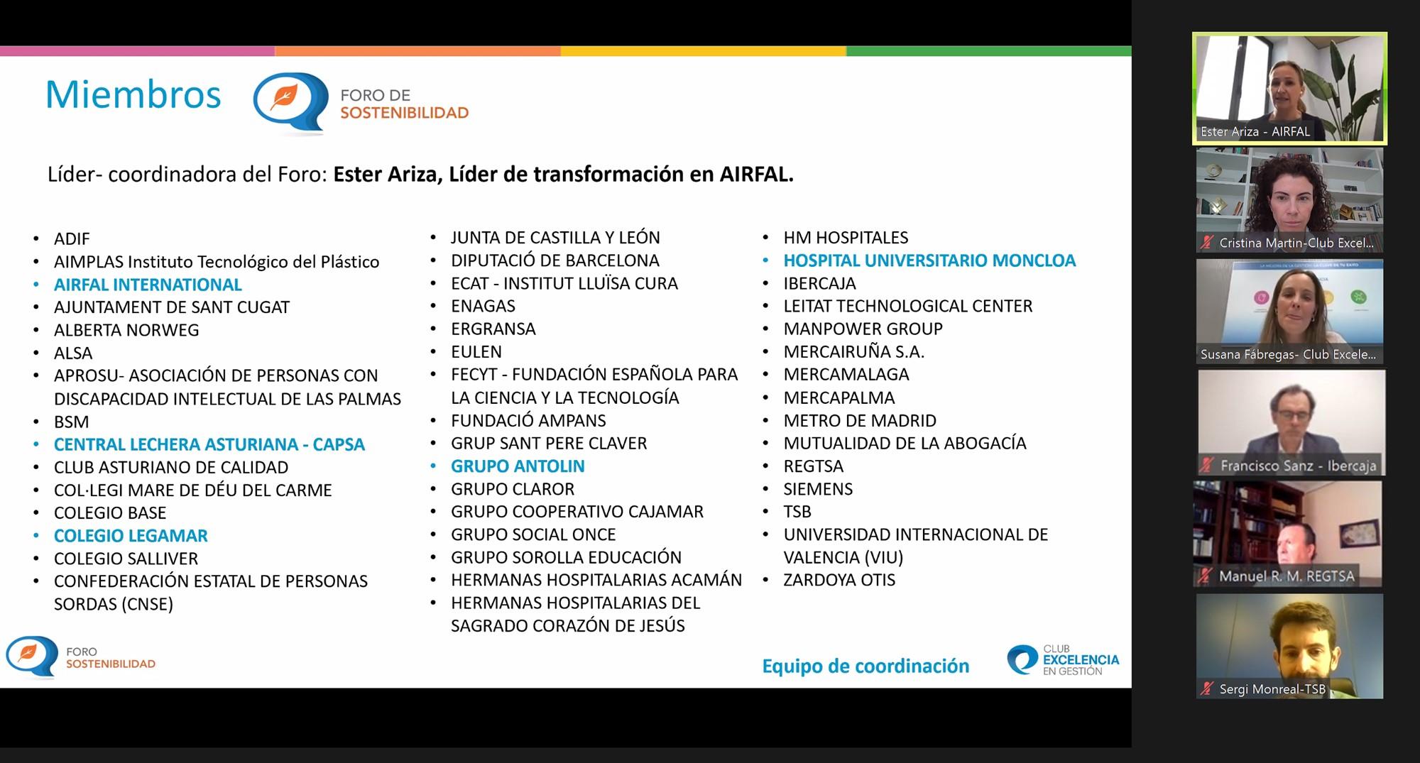 Foro de Sostenibilidad: reunión de constitución