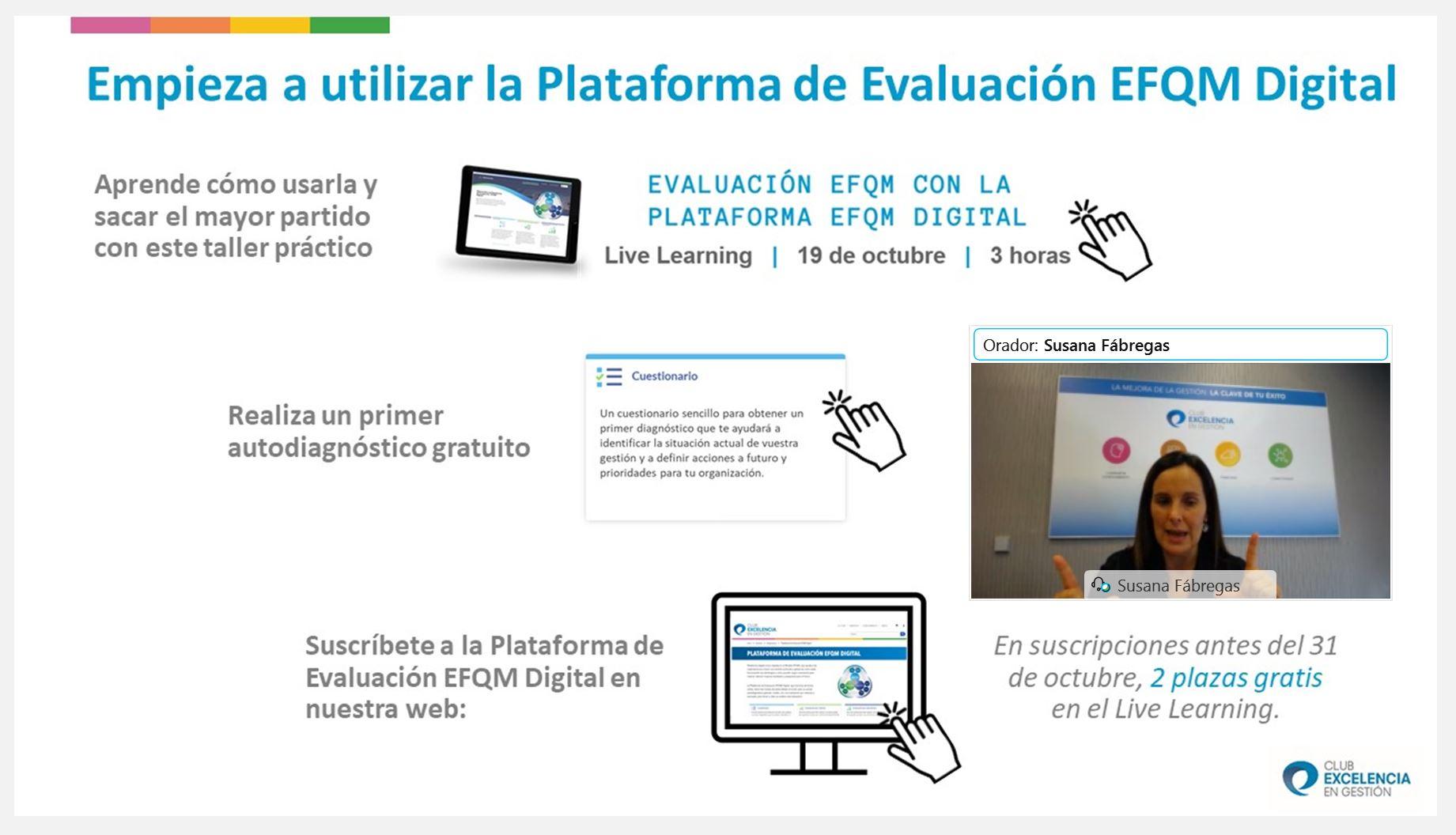 Webinar: El Modelo EFQM y la Plataforma de Evaluación EFQM Digital