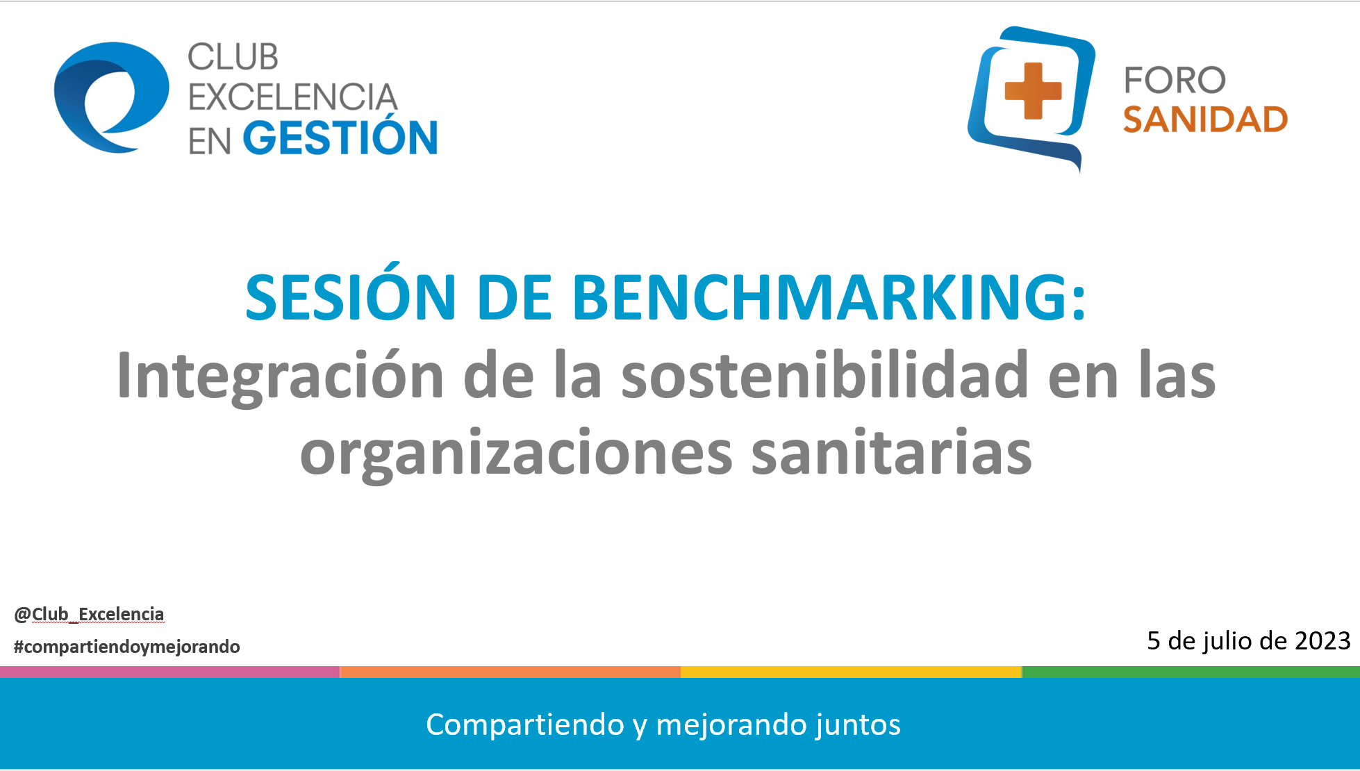 1 Foro Sanidad - Sesion bmk - Introducción