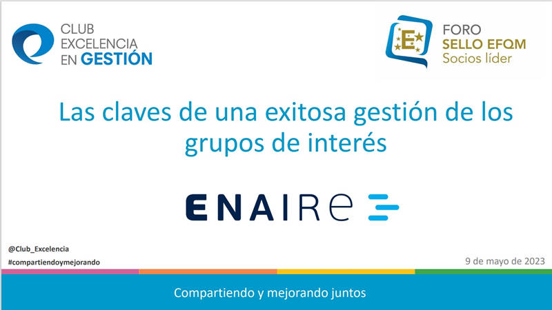 Foro Sello EFQM - Socios Líder: Las claves de una exitosa gestión de los grupos de interés