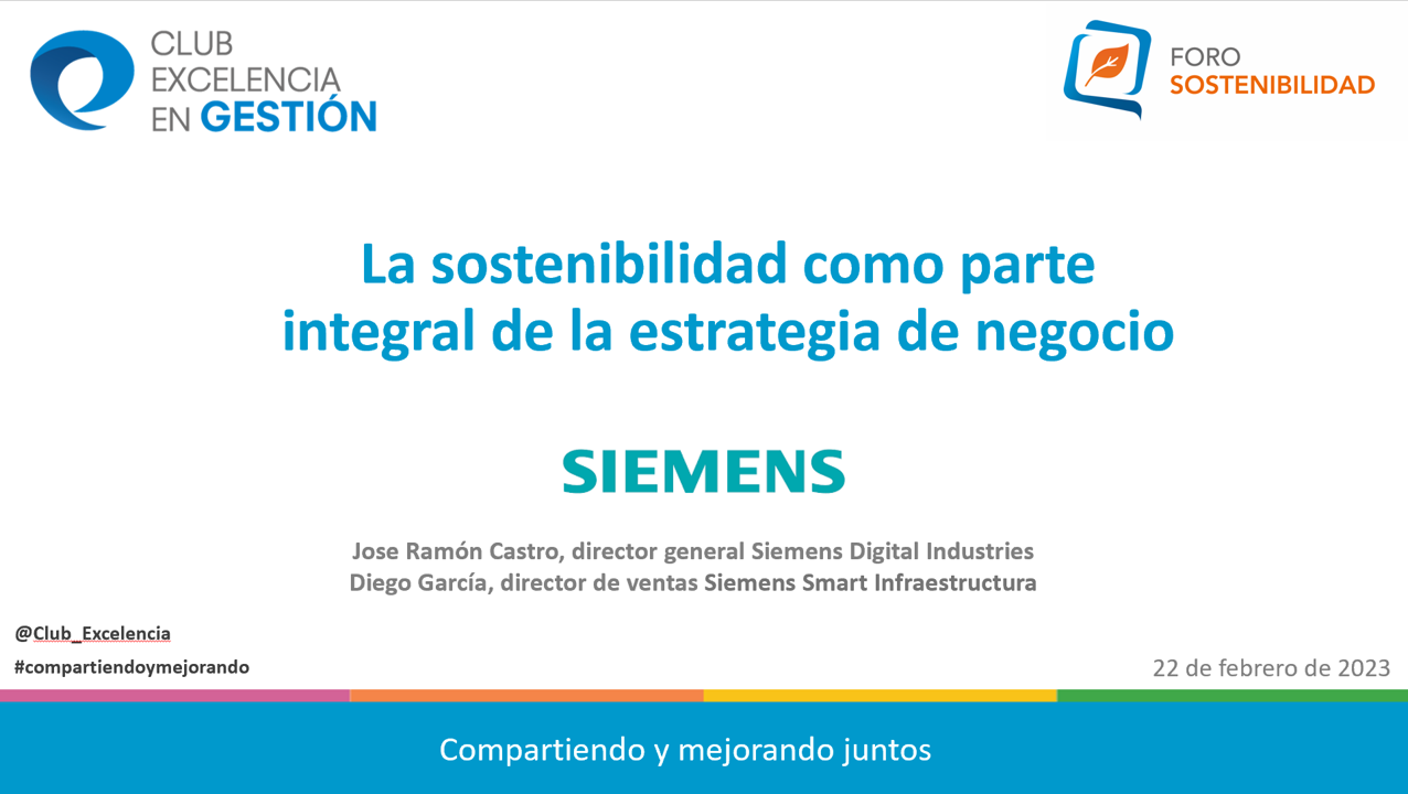 Foro Sostenibilidad: Cómo integrar la sostenibilidad en la gestión general de la organización