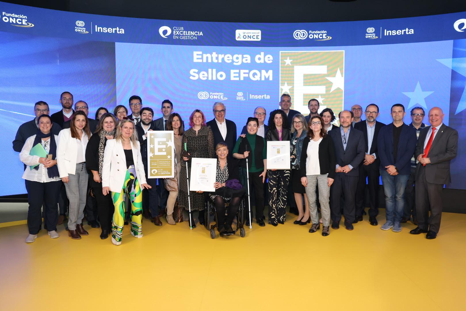 Sello EFQM 600 para Fundación ONCE e Inserta Empleo