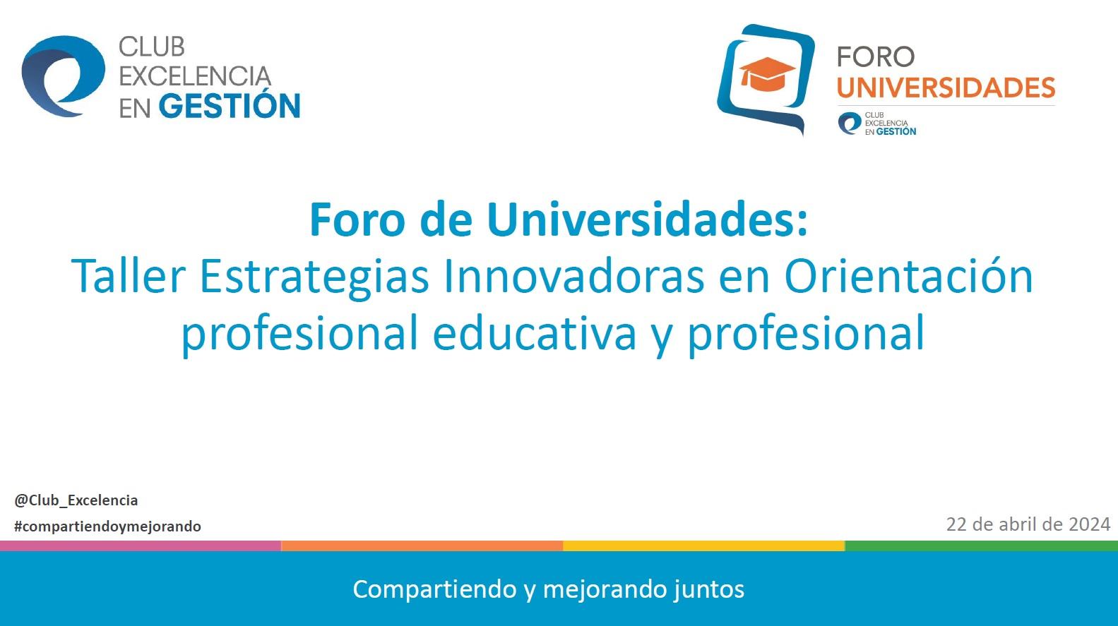 22-4 Foro de Universidades