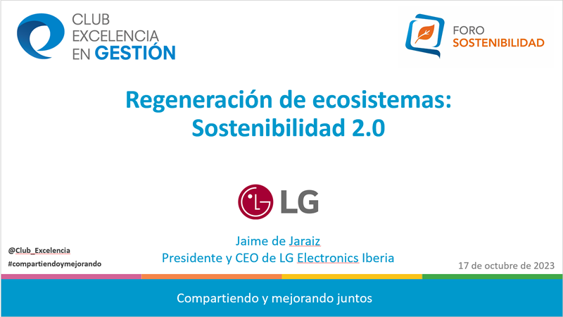 Foro de Sostenibilidad: La dimensión medioambiental de la sostenibilidad