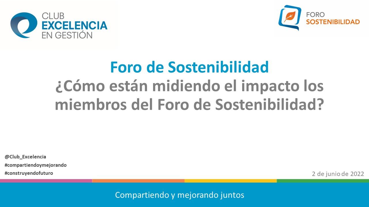 Foro Sostenibilidad