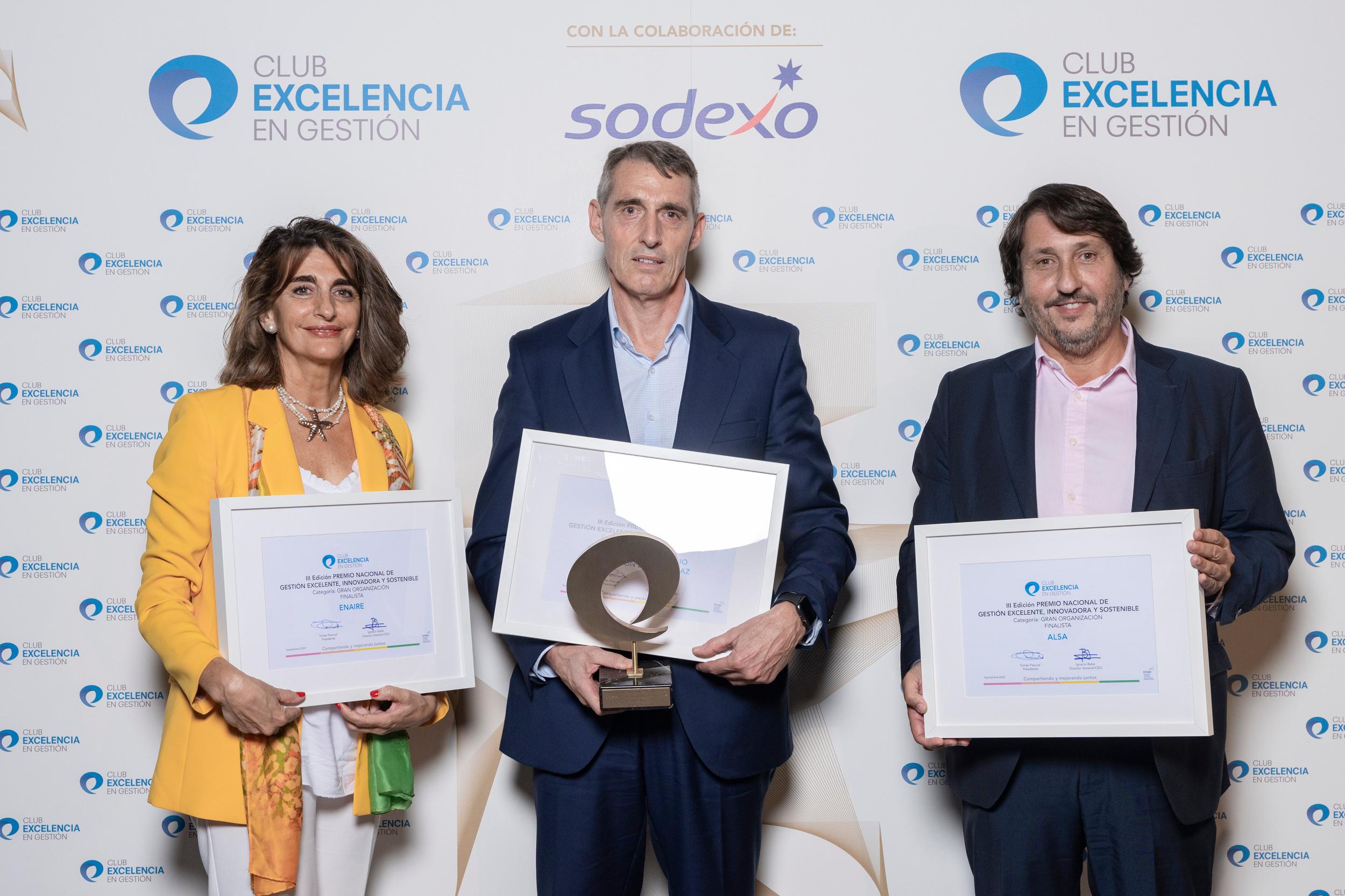 Finalistas y premiado GEIS 2022 gran organización