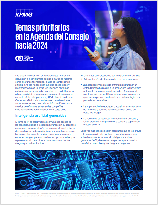 Agenda del Consejo 2024