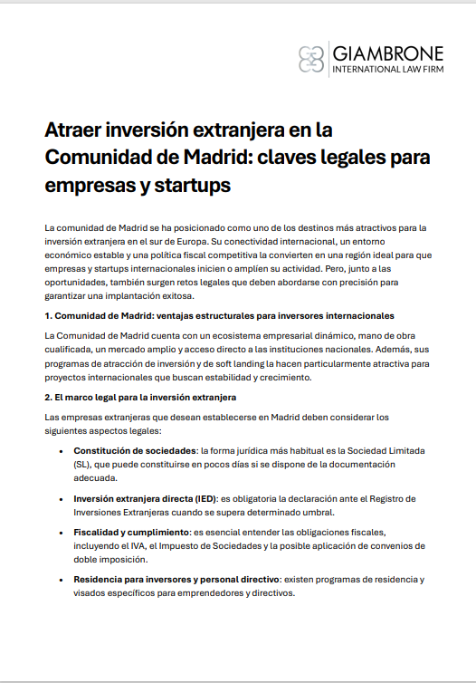 Atraer inversión extranjera v1