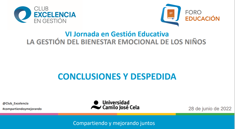 VI Jornada de excelencia en gestión educativa