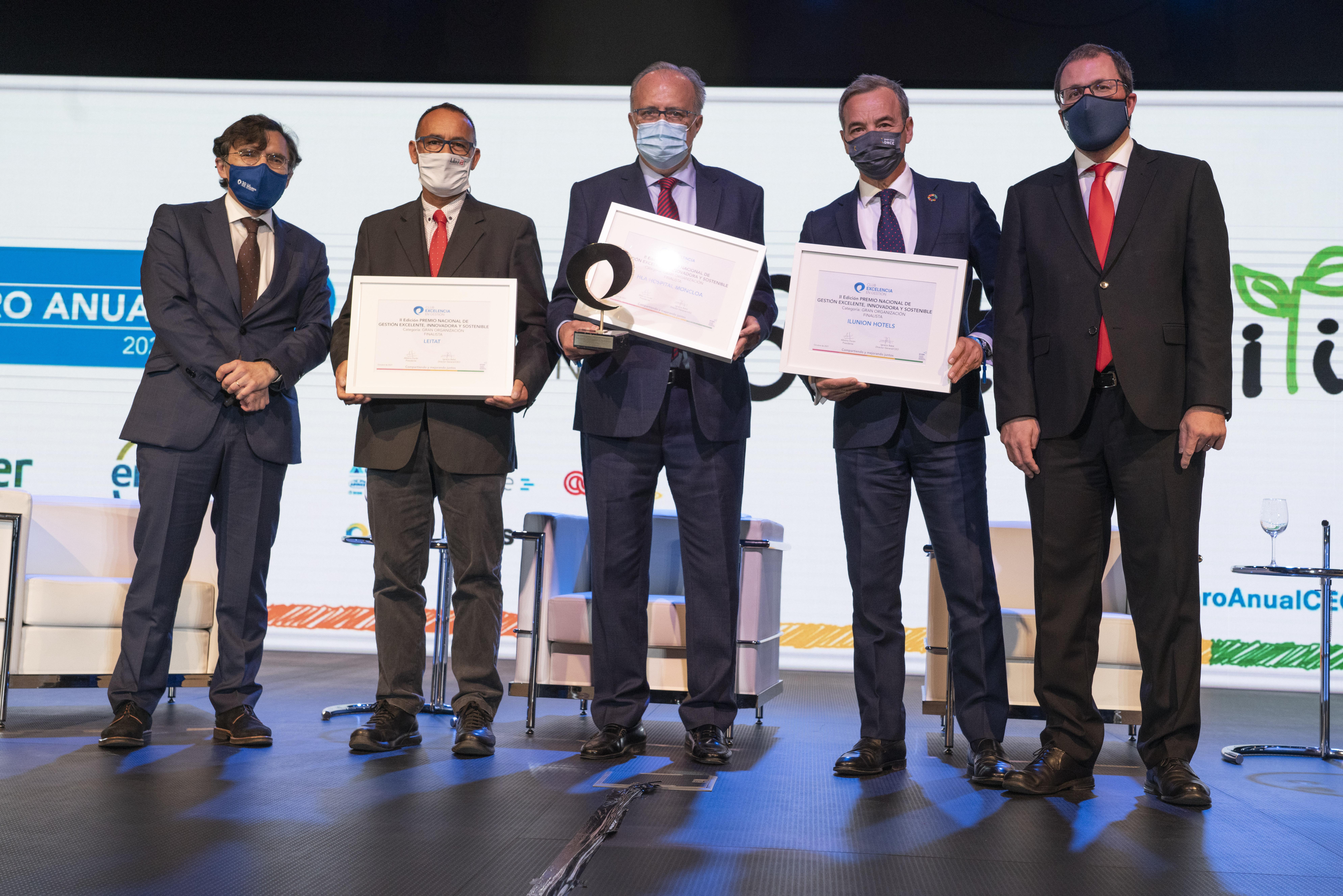 ganador y finalistas premio GEIS 2021 gran organización