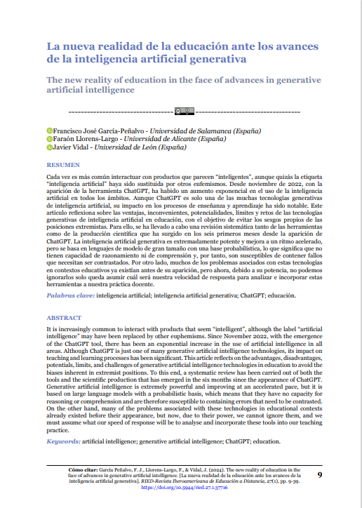 Educación e IA Generativa