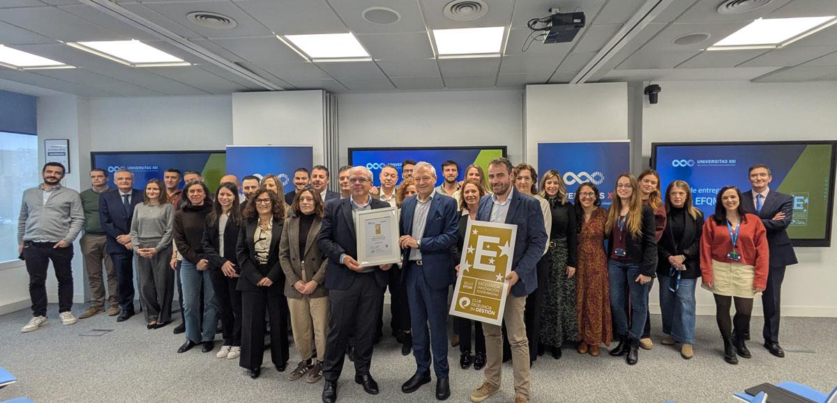 Sello EFQM 700 UNIVERSITAS XXI