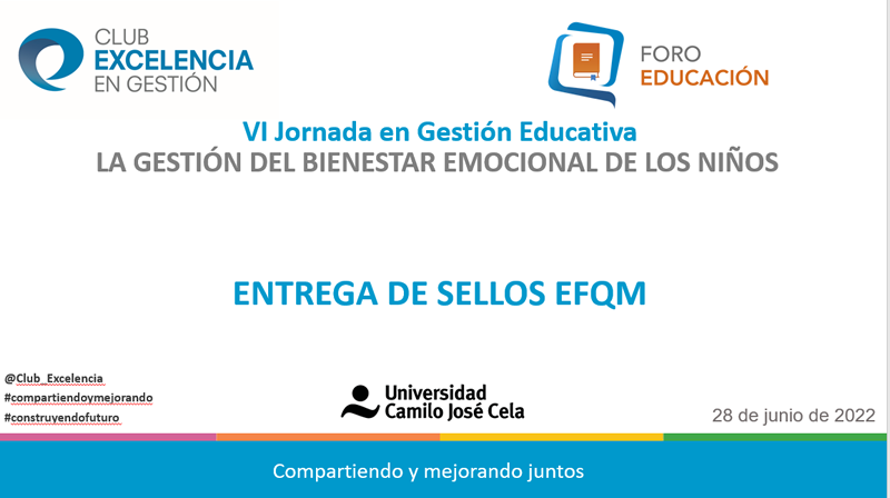 VI Jornada de excelencia en gestión educativa