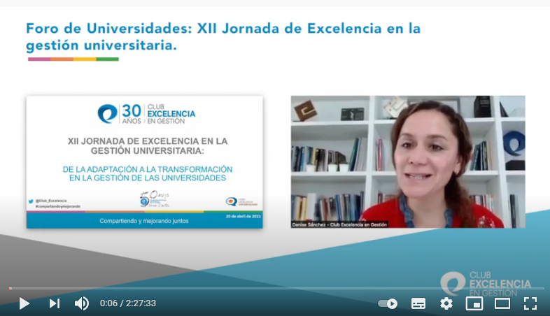 Grabación Jornada de Excelencia (2ª sesión)