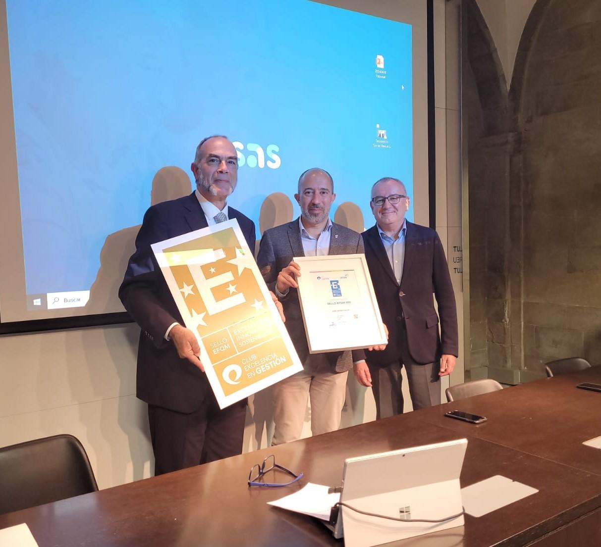 Entrega Sello EFQM Fundació Sant Andreu Salut