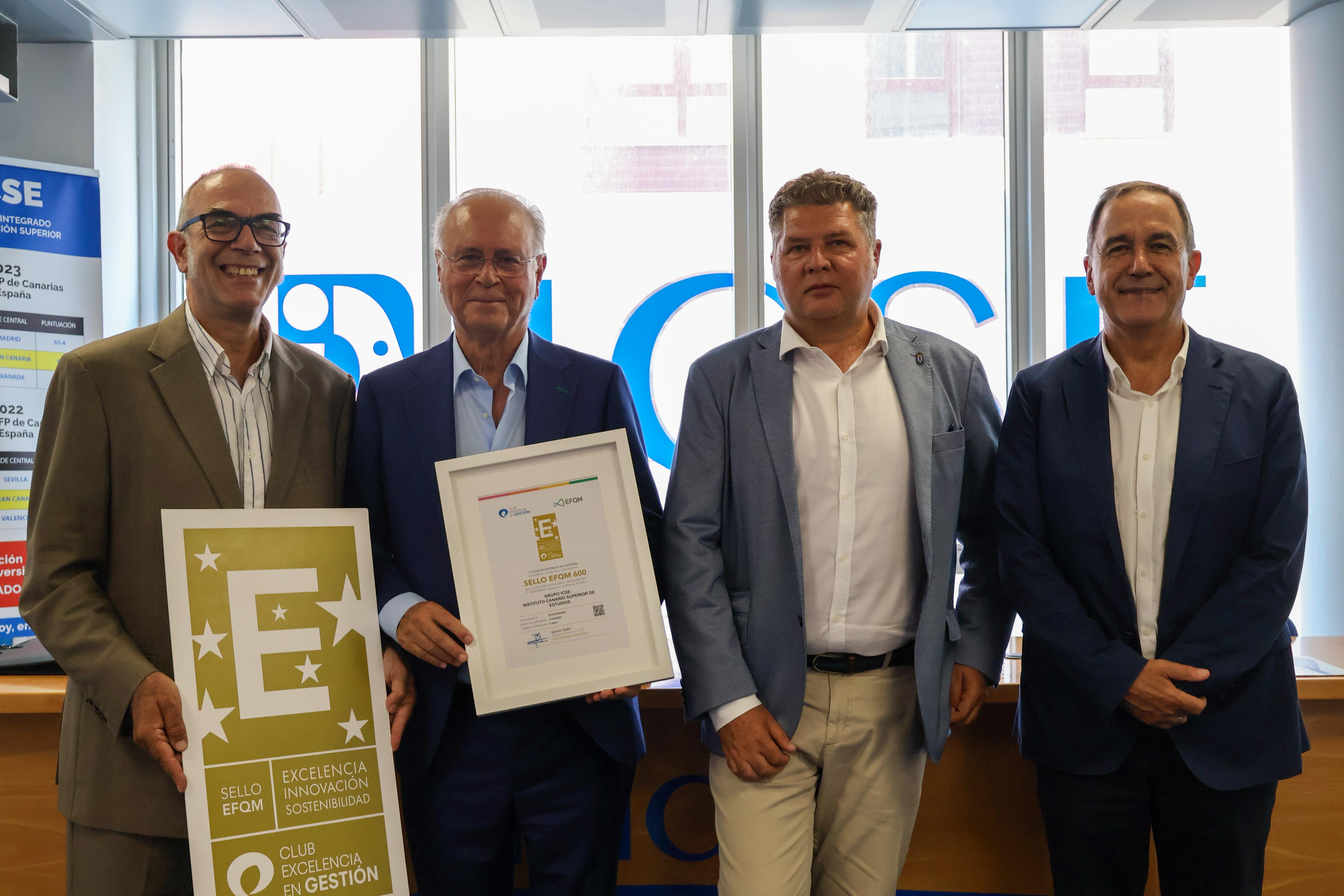 ICSE, primer centro educativo de Canarias en obtener el Sello EFQM 600