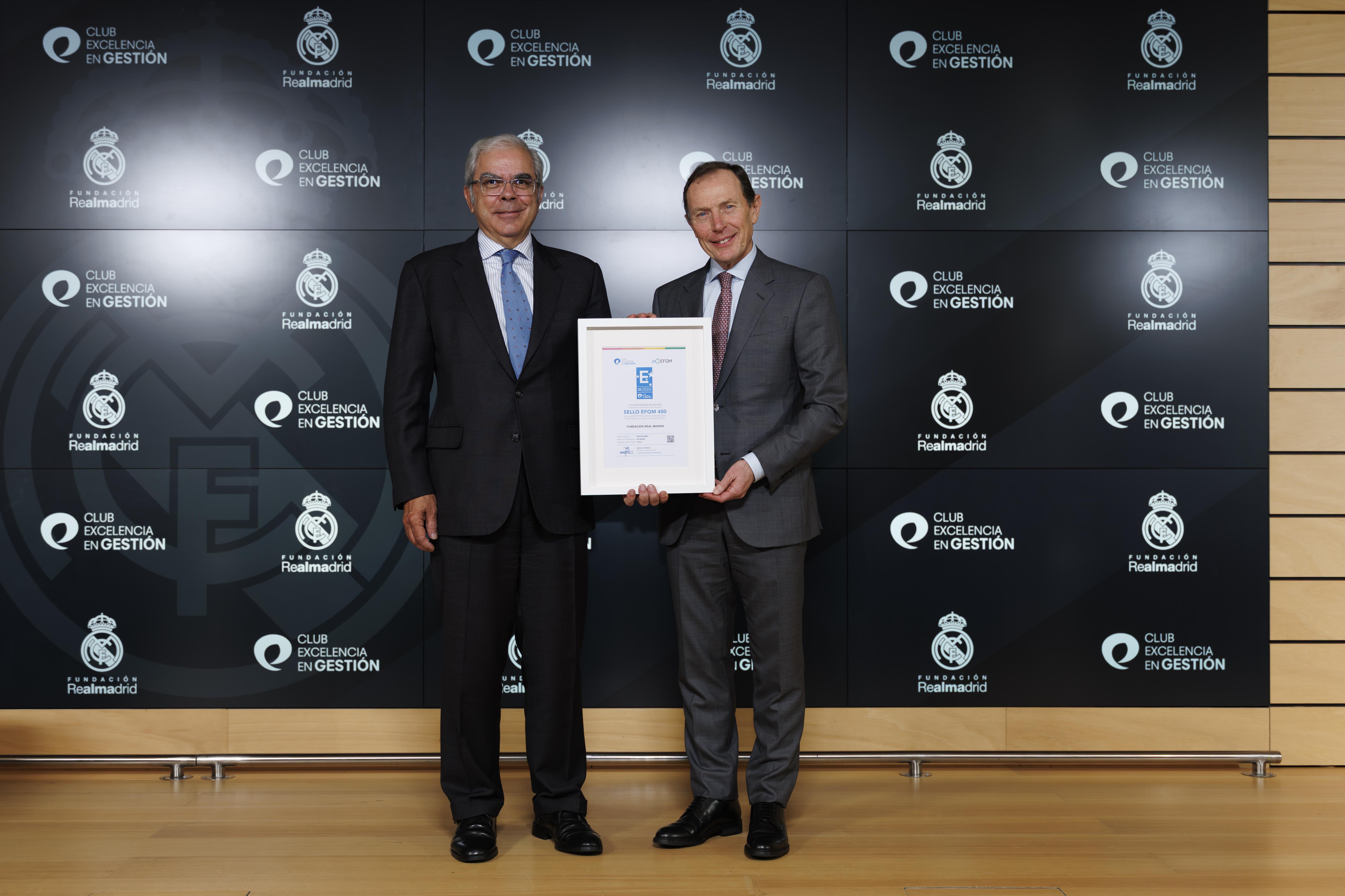 Fundación Real Madrid Sello EFQM 400