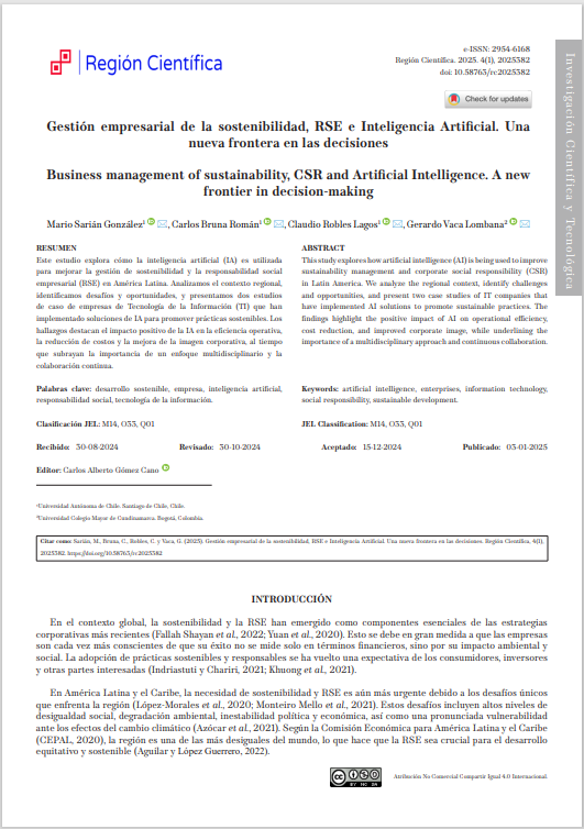 Gestión empresarial de la sostenibilidad, RSE e IA