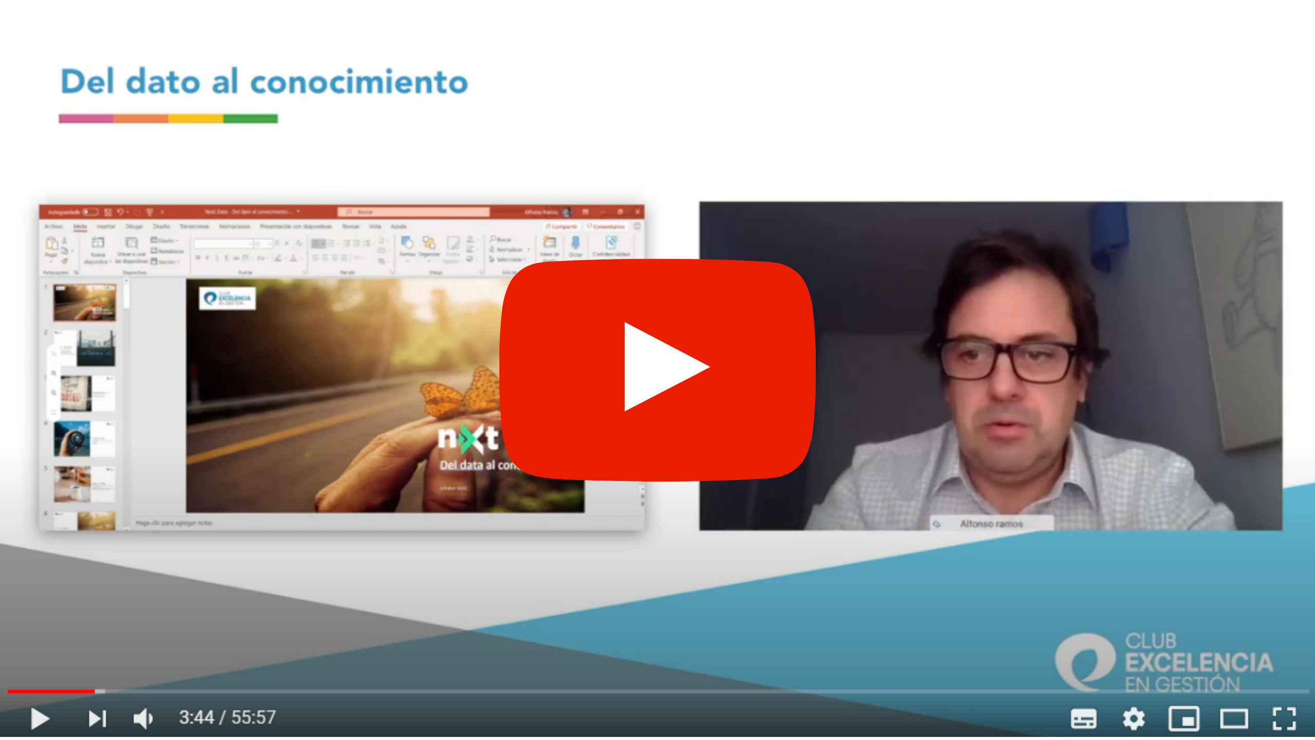 grabación Webinar Del dato al conocimiento