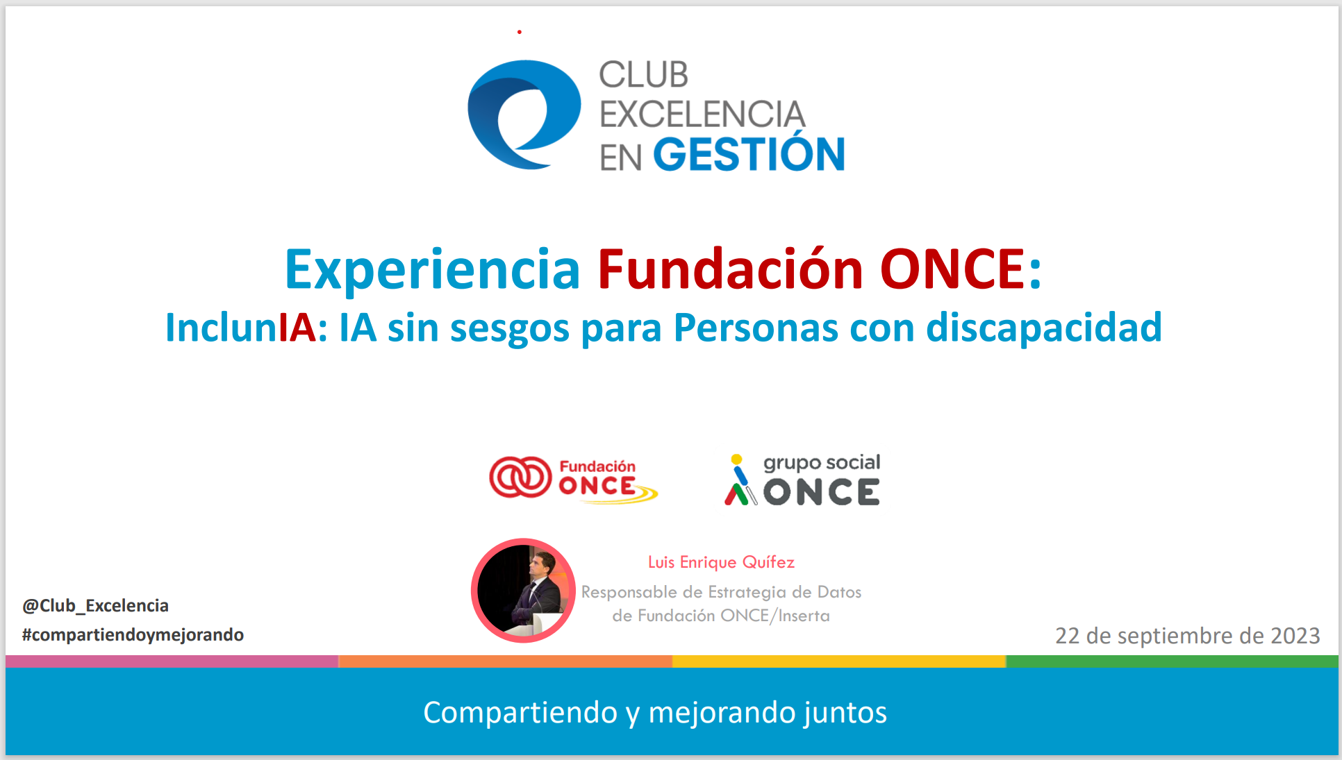 Imagen 1. Presentación Fundación ONCE IA