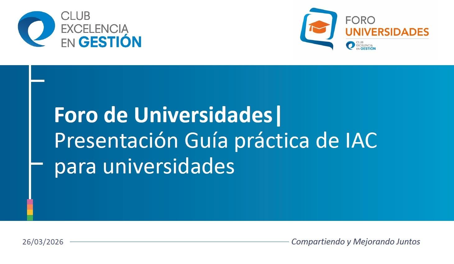 Presentación: Guía práctica de Inteligencia Artificial Colectiva (IAC) para Universidades