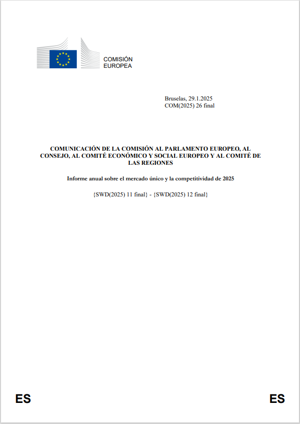 Informe anual 25 mercado único Bruselas