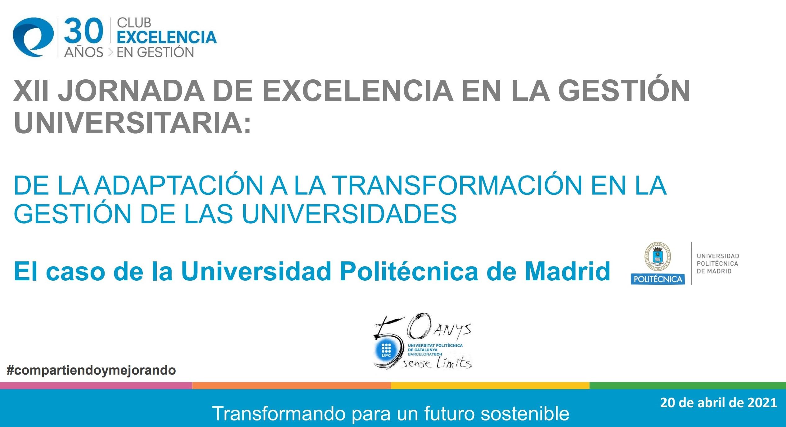 Presentación Jornada de Excelencia UPM