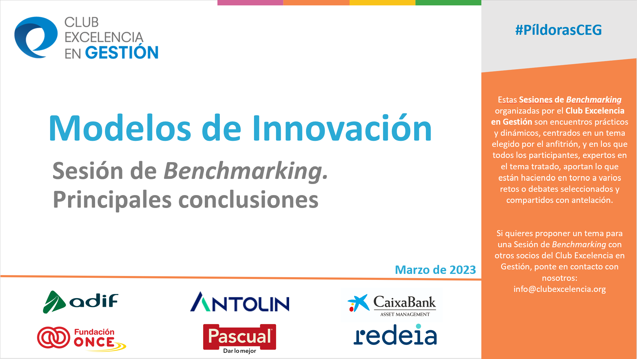 Portada Sesión BMK Modelos de innovación