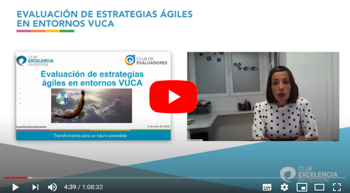 Grabación Webinar Club de Evaluadores: Evaluación de estrategias ágiles en entornos VUCA