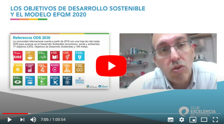 Grabación Webinar Club de Evaluadores: Los Objetivos del Desarrollo Sostenible y el Modelo EFQM 2020