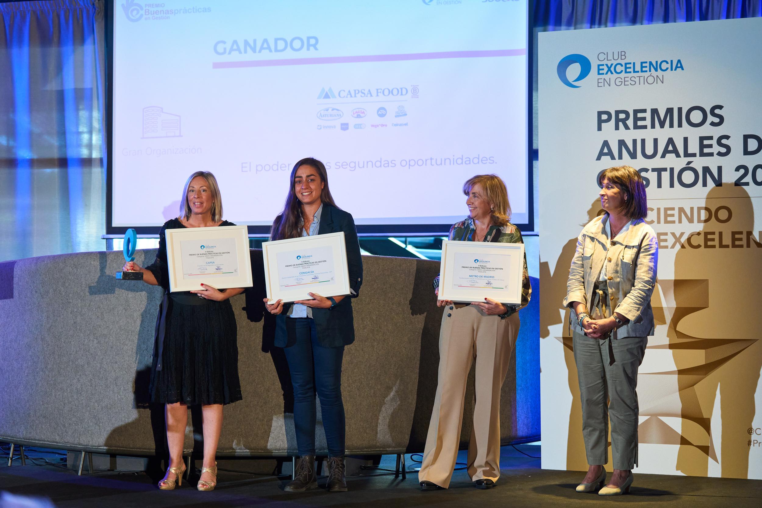 Finalistas y premiado BBPP 2022 gran organización