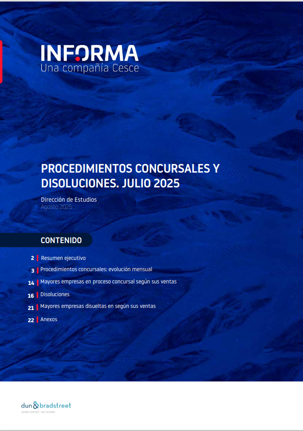 Procedimientos concursales julio 25