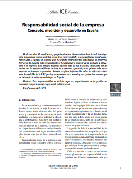 Responsabilidad social de la empresa