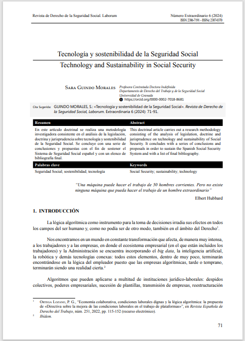 Tecnología y Sostenibilidad en la SS