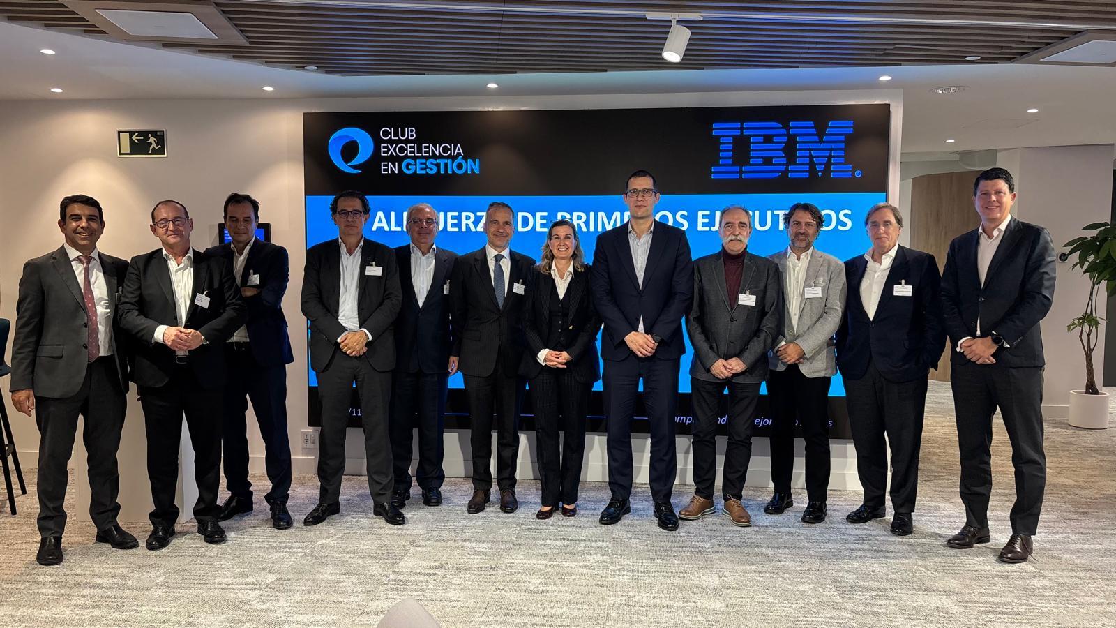 Participantes del Almuerzo de Primeros Ejecutivos en IBM Think Plaza, Madrid, 13 de noviembre de 2025
