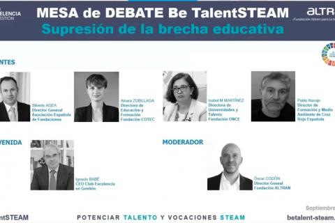 Ponentes mesa redonda Be TalentSTEAM 30sep