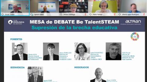 Mesa redonda Be TalentSTEAM: Supresión de la brecha educativa