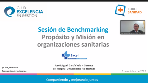 Sesión de Benchmarking: Propósito y Misión en organizaciones sanitarias