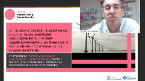 Fotos Webinar del Club de evaluadores “Los Objetivos del Desarrollo Sostenible y el Modelo EFQM 2020”	