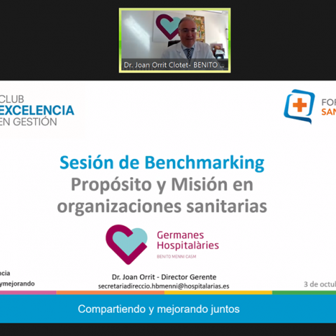 Sesión de Benchmarking: Propósito y Misión en organizaciones sanitarias