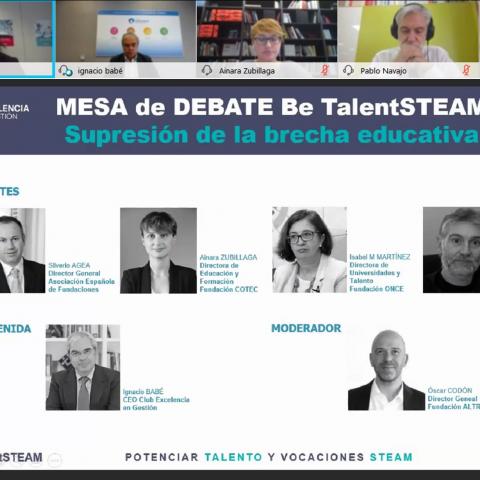 Mesa redonda Be TalentSTEAM: Supresión de la brecha educativa