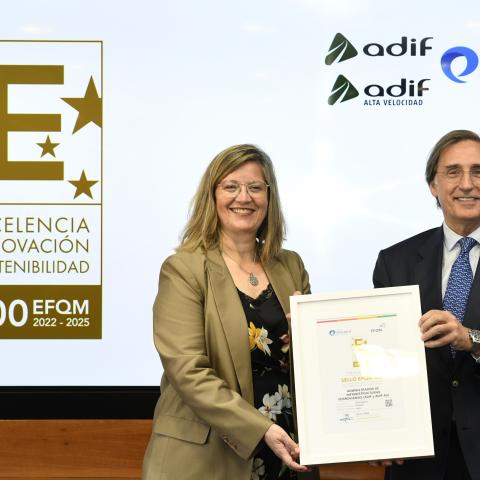 ADIF renueva su Sello EFQM 500