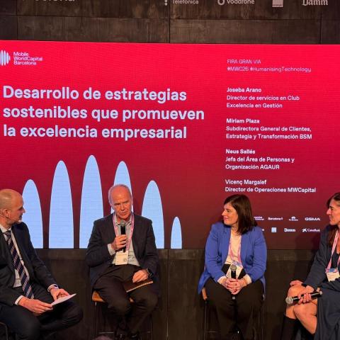 El Club participa en una mesa sobre excelencia y sostenibilidad en el Mobile World Congress